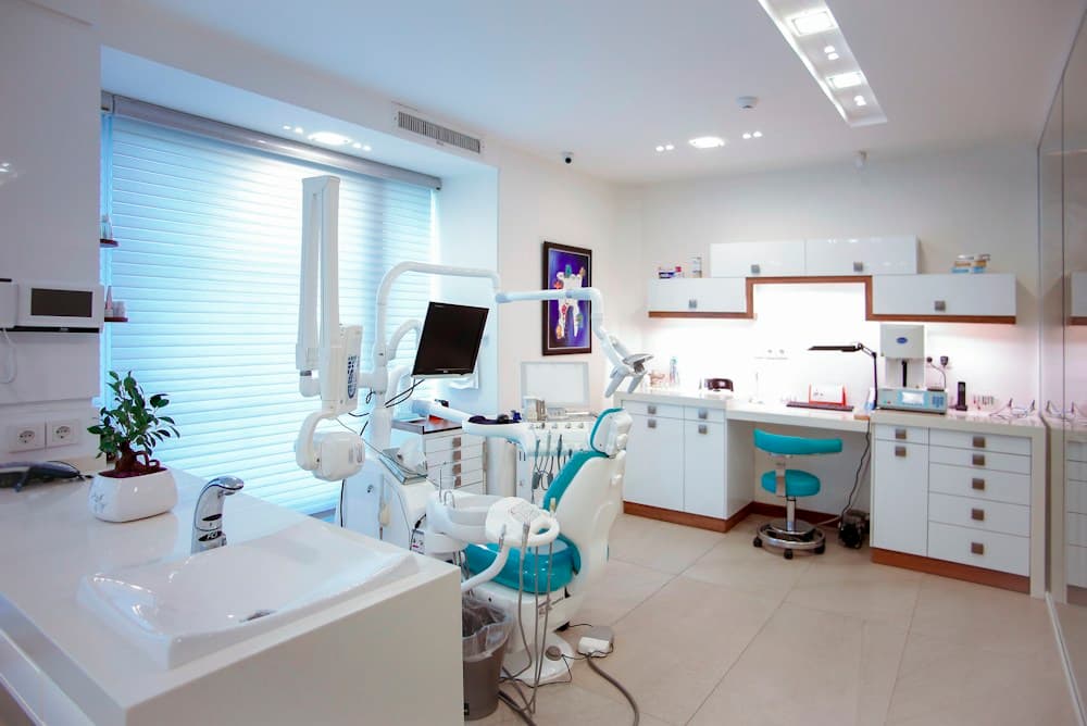 Illustration representing a dentistry department.